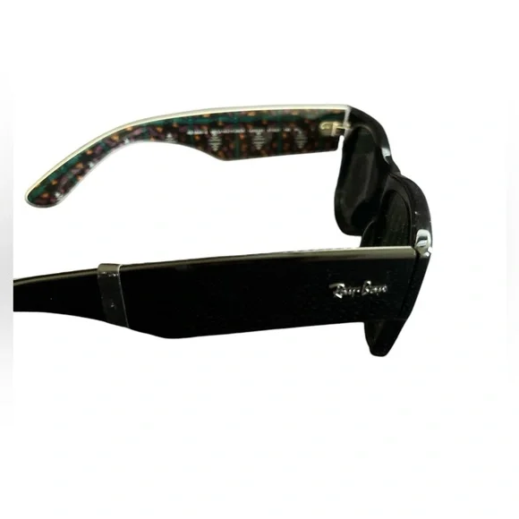 Ray-Ban Sunglasses RB 840 S 140031 Mega Wayfarer Black Green NWT - Picture 6 of 7